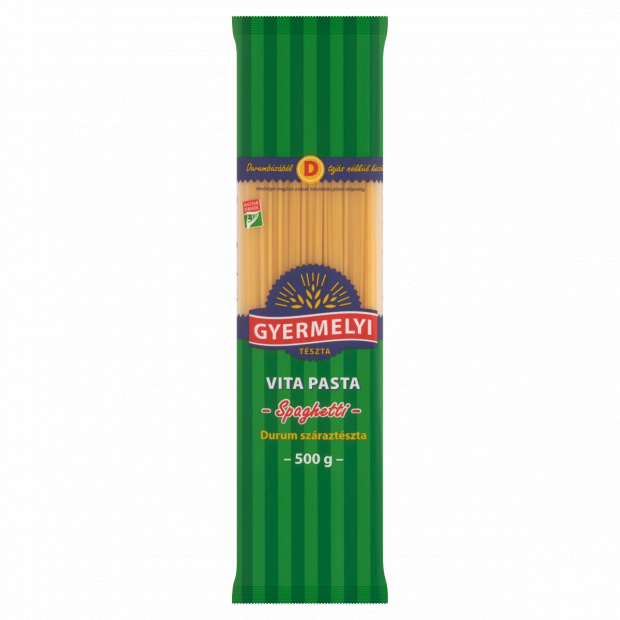 Gyermelyi Vita Pasta Spaghetti durum száraztészta 500 g Gyermelyi Vita Pasta Spaghetti durum száraztészta 500 g