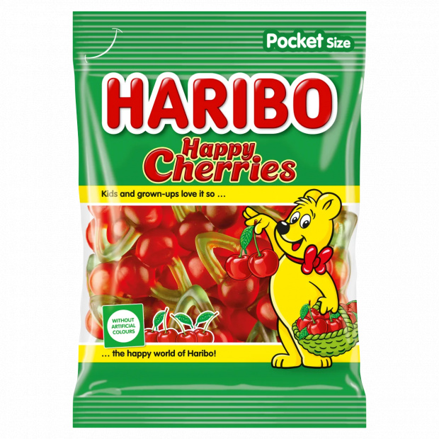 Haribo Happy Cherries gyümölcsízű gumicukorka 100 g