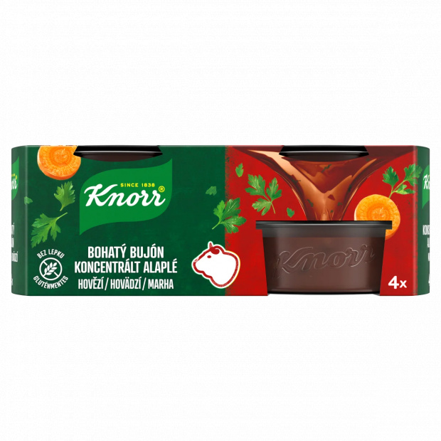 Knorr koncentrált marha alaplé 4 x 28 g (112 g) Knorr koncentrált marha alaplé 4 x 28 g (112 g)