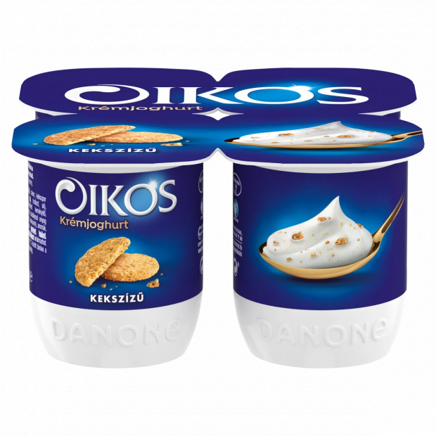 Danone Oikos kekszízű, élőflórás krémjoghurt 4 x 125 g