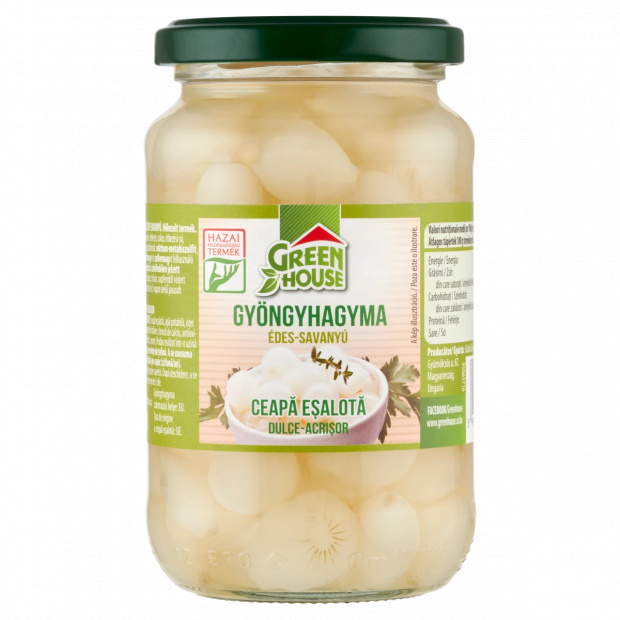 Green House édes-savanyú gyöngyhagyma 320 g Green House édes-savanyú gyöngyhagyma 320 g