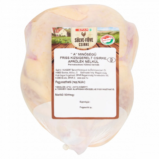 SPAR friss kizsigerelt csirke, aprólék nélkül SPAR friss kizsigerelt csirke, aprólék nélkül