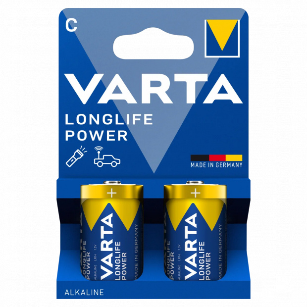 Varta Longlife Power C LR14 1,5 V nagy teljesítményű alkáli elem 2 db