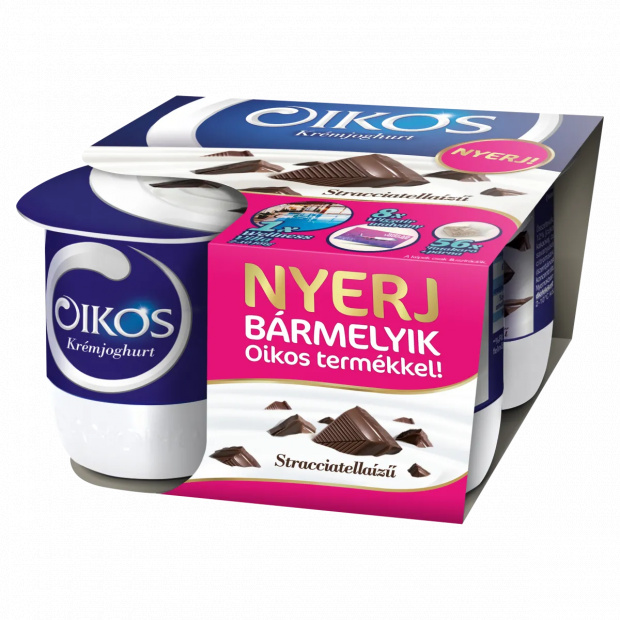 Danone Oikos Görög stracciatellaízű élőflórás krémjoghurt 4 x 125 g