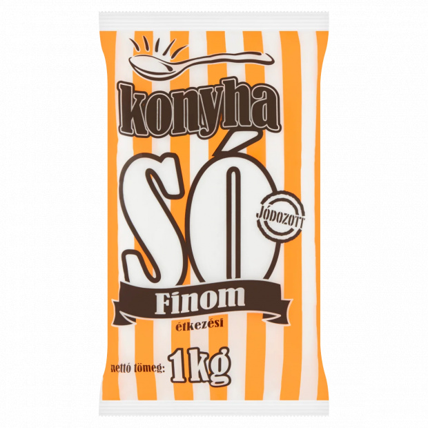 Konyha jódozott finom étkezési só 1 kg