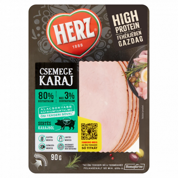HERZ szeletelt csemege karaj 90 g