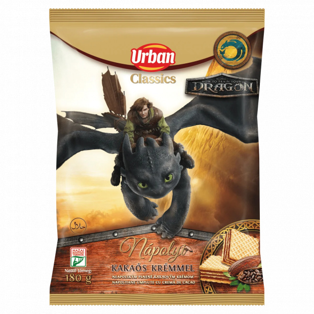 Urban Classics nápolyi kakaós krémmel 180 g Urban Classics nápolyi kakaós krémmel 180 g