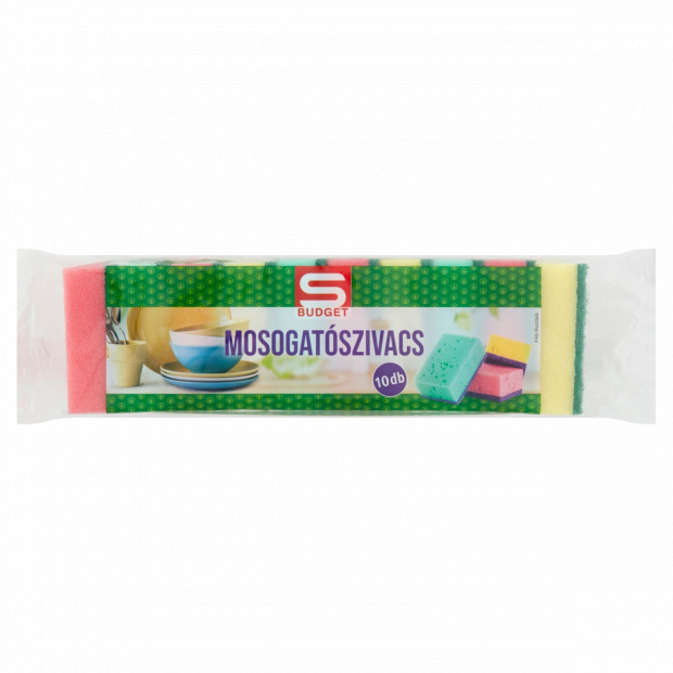 S-Budget mosogatószivacs 10 db