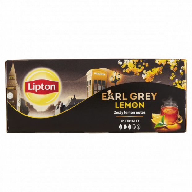 Lipton Earl Grey Lemon ízesített fekete tea 25 teafilter 50 g Lipton Earl Grey Lemon ízesített fekete tea 25 teafilter 50 g