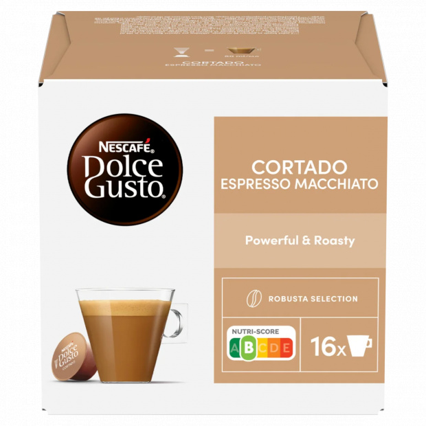 NESCAFÉ Dolce Gusto Cortado Espresso Macchiato tejes kávékapszula cukorral 16 x 6,3 g (100,8 g)