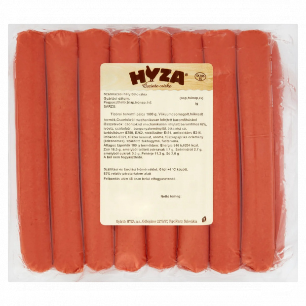 Hyza tízórai baromfi pálca 1000 g