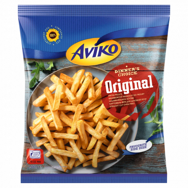 Aviko Original elősütött, gyorsfagyasztott hasábburgonya sütőbe 1500 g Aviko Original elősütött, gyorsfagyasztott hasábburgonya sütőbe 1500 g
