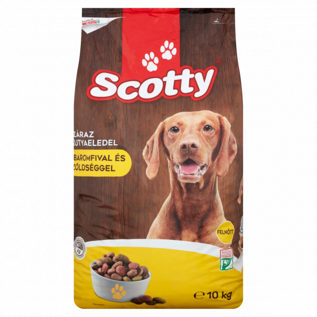 Scotty teljes értékű száraz állateledel felnőtt kutyák számára baromfival és zöldséggel 10 kg Scotty teljes értékű száraz állateledel felnőtt kutyák számára baromfival és zöldséggel 10 kg