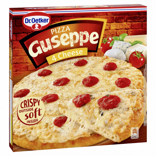 Dr. Oetker Guseppe gyorsfagyasztott 4 sajtos pizza 335 g