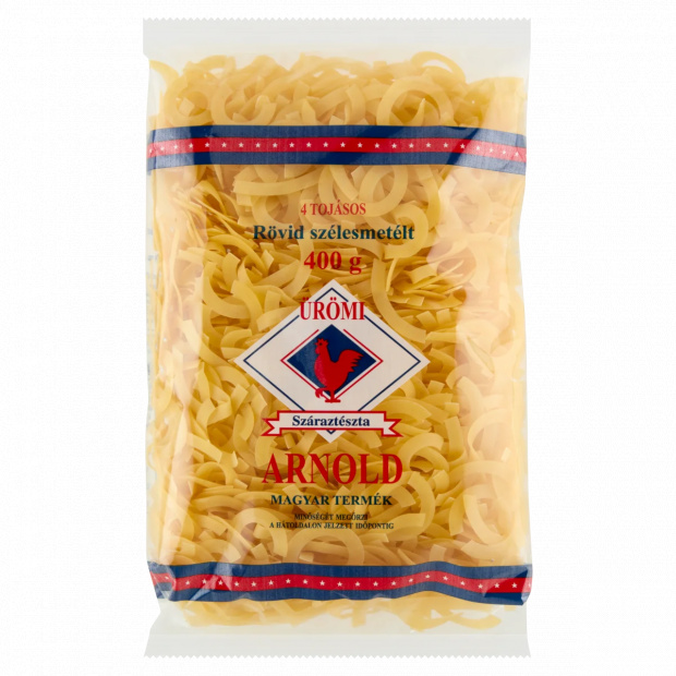 Ürömi Arnold rövid szélesmetélt 4 tojásos száraztészta 400 g