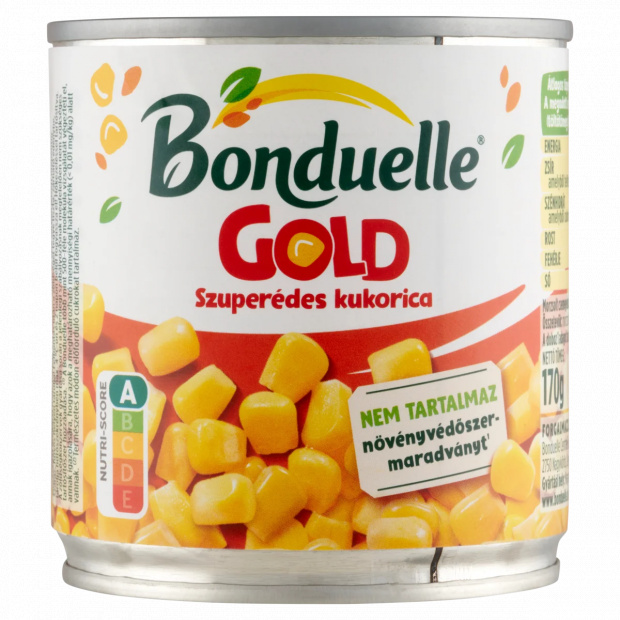 Bonduelle Gold szuperédes morzsolt csemegekukorica 170 g Bonduelle Gold szuperédes morzsolt csemegekukorica 170 g
