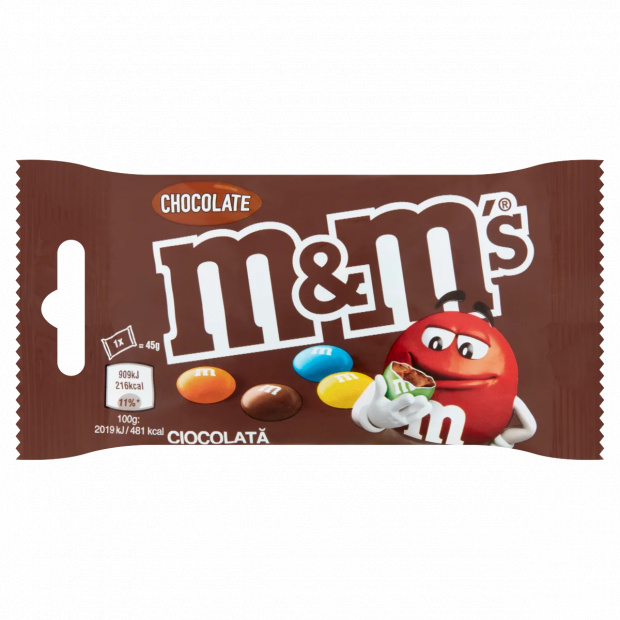 M&M\'s tejcsokoládés drazsé cukorbevonattal 45 g
