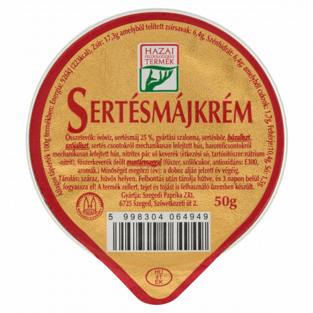 Sertésmájkrém 50 g