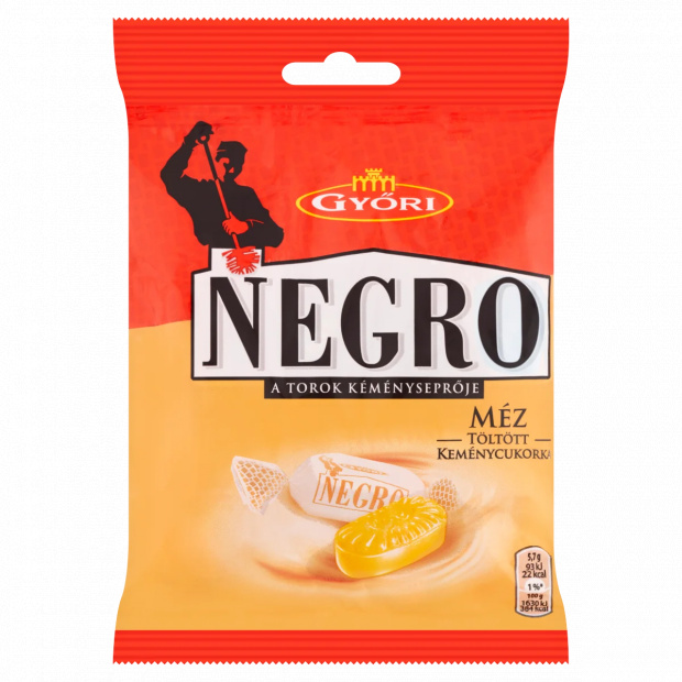 Győri Negro mézes töltött keménycukorka 79 g