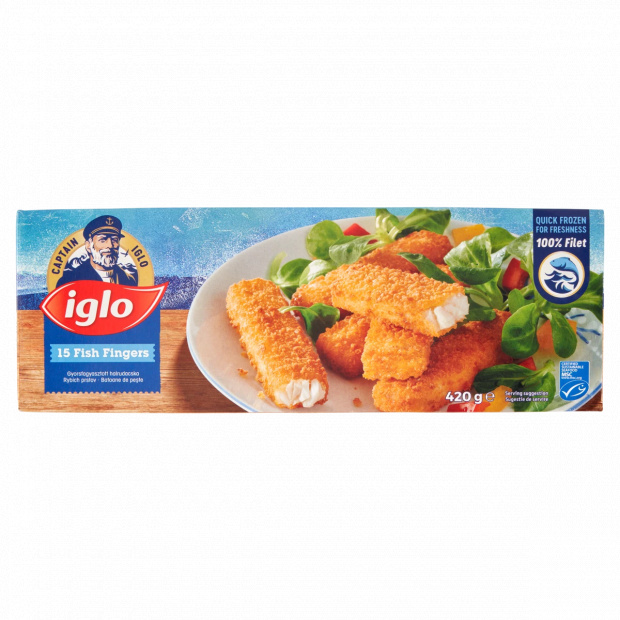 Iglo gyorsfagyasztott halrudacska 15 x 28 g (420 g)