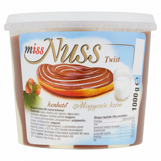 Miss Nuss Twist mogyorós krém 1000 g