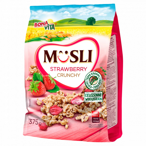 Bona Vita Crunchy Muesli with Strawberry 375 g