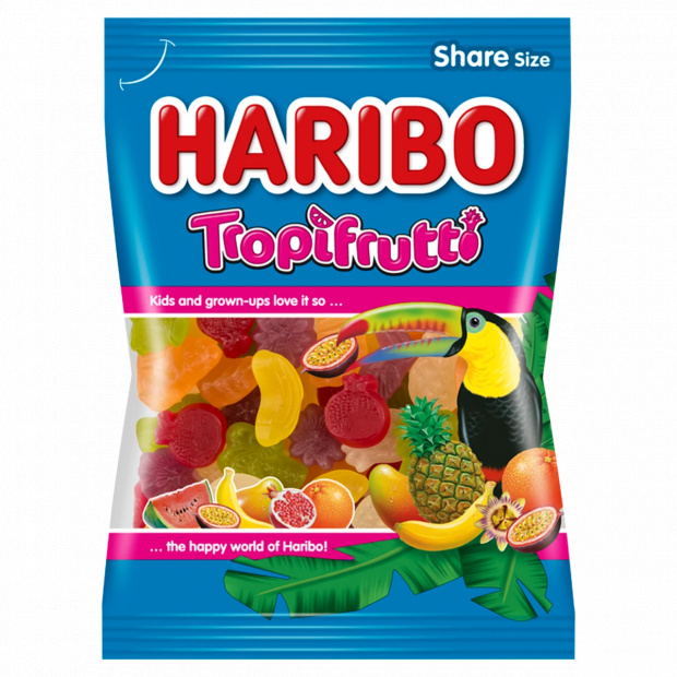 Haribo Tropifrutti gyümölcsízű gumicukorka 200 g