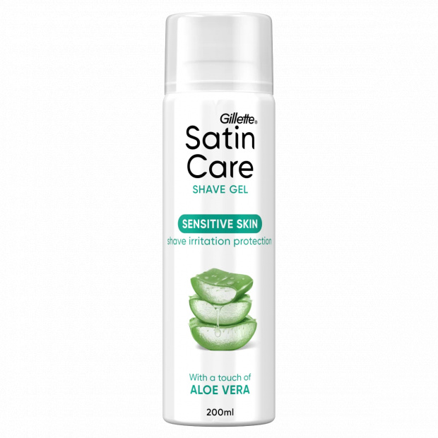 Gillette Satin Care Női Borotvazselé, leheletnyi Aloéval az Érzékeny Bőrre, a touch of Aloe Vera ml