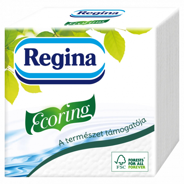 Regina Ecoring 1 rétegű szalvéta 28 x 28 cm 60 db-os