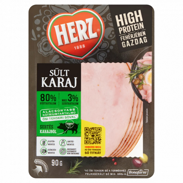 HERZ szeletelt sült karaj 90 g