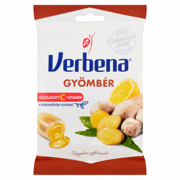 Verbena töltött keménycukorka gyömbérrel és C-vitaminnal 60 g