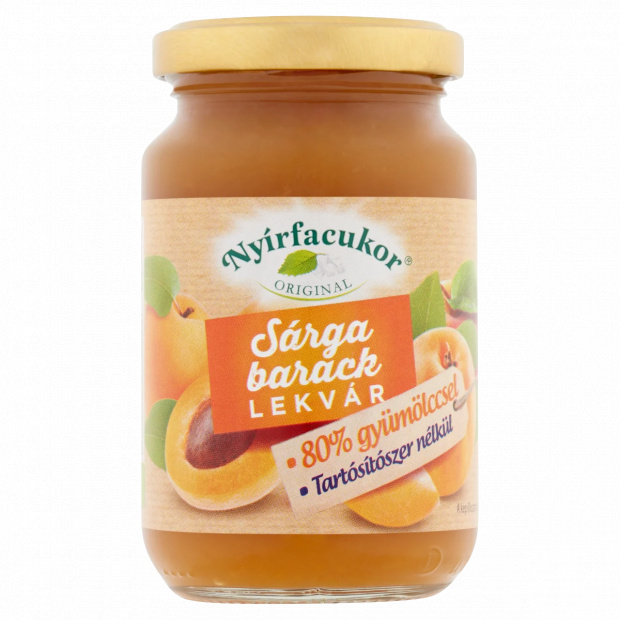 Nyírfacukor Original sárgabarack-alma lekvár édesítőszerrel 230 g