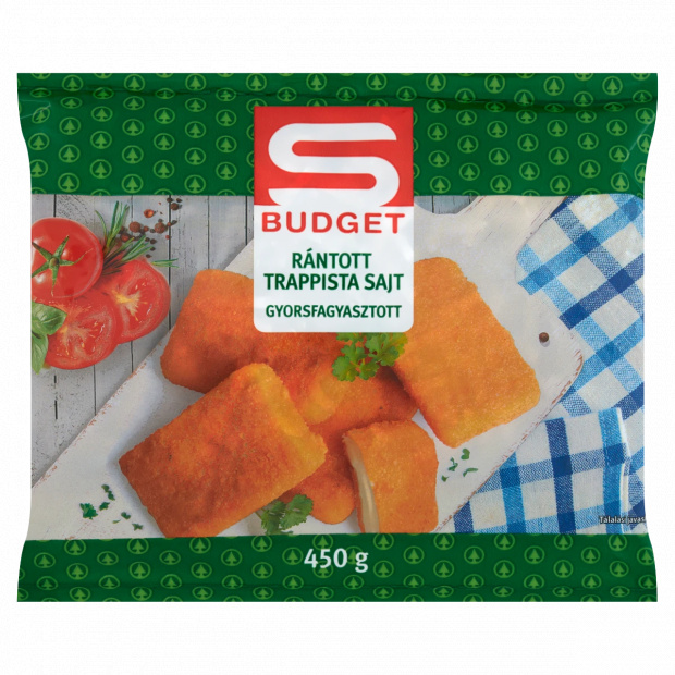 S-Budget gyorsfagyasztott rántott trappista sajt 450 g