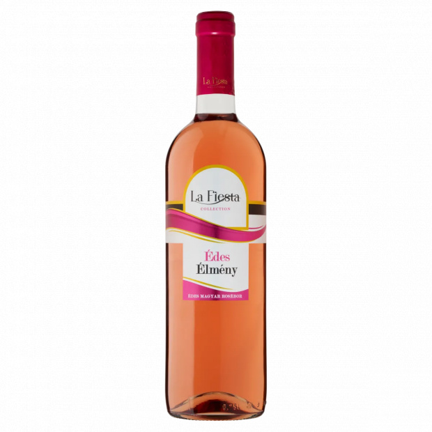 La Fiesta Édes Élmény Duna-Tisza közi Cuvée édes magyar rosébor 10% 750 ml