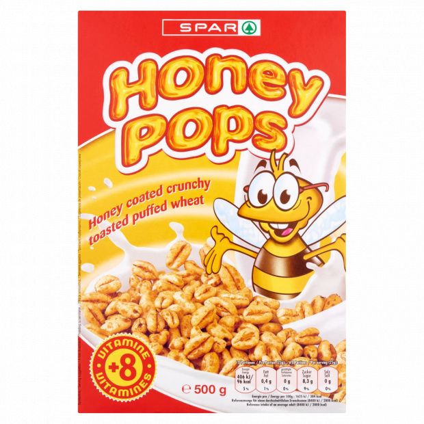 SPAR Honey Pops ropogós puffasztott búza mézzel 500 g