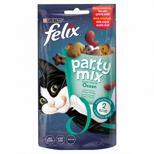 Purina Felix Party Mix Ocean Mix macska jutalomfalat 60 g