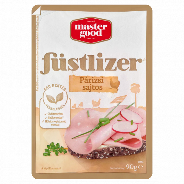Master Good Füstlizer szeletelt sajtos párizsi 90 g