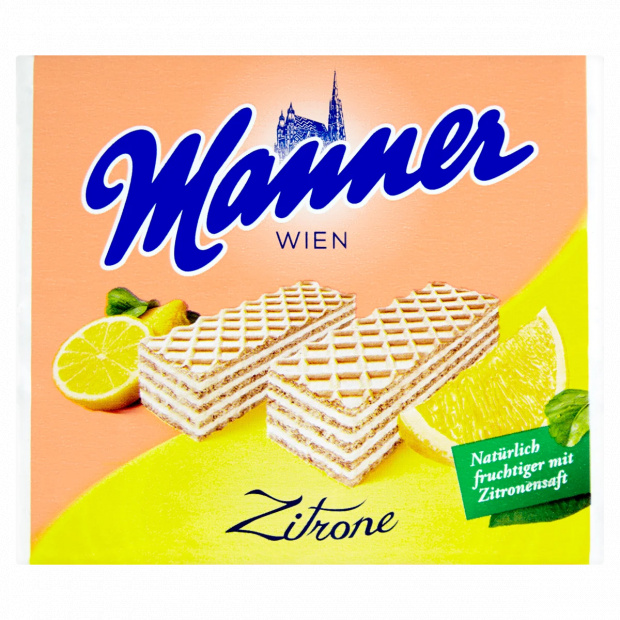 Manner citromízű krémmel töltött ostyaszeletek 75 g