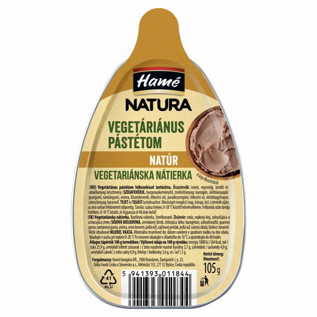 Hamé Natura vegetáriánus pástétom 105 g Hamé Natura vegetáriánus pástétom 105 g