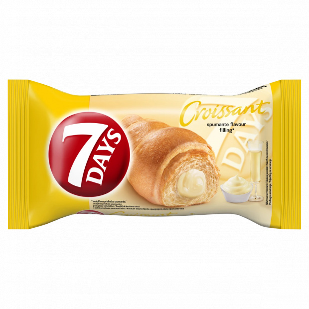 7DAYS croissant pezsgő ízű töltelékkel 60 g