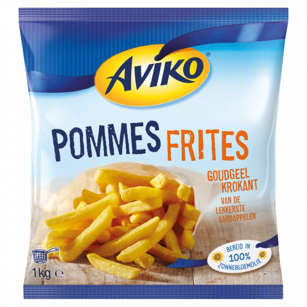 Aviko elősütött, gyorsfagyasztott hasábburgonya 1 kg Aviko elősütött, gyorsfagyasztott hasábburgonya 1 kg