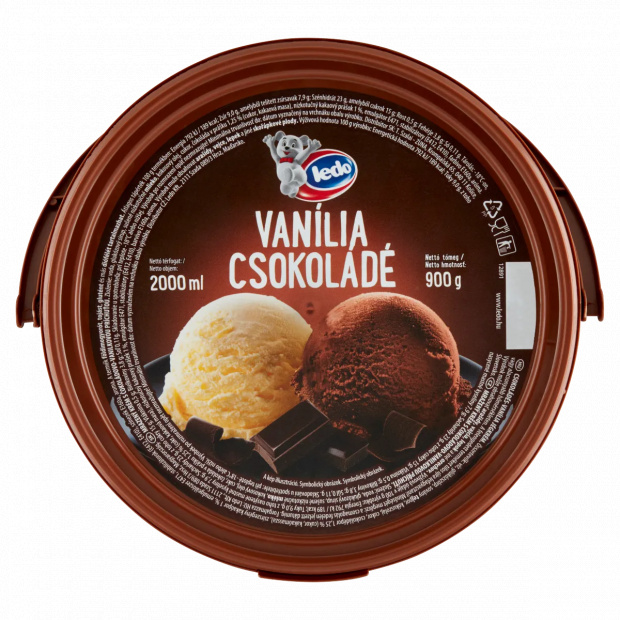 Ledo csokoládés-vanília jégkrém 2000 ml