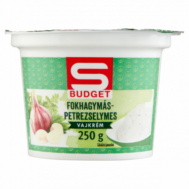 S-Budget fokhagymás-petrezselymes vajkrém 250 g S-Budget fokhagymás-petrezselymes vajkrém 250 g