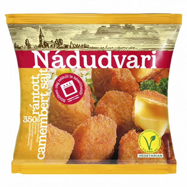 Nádudvari gyorsfagyasztott rántott camembert sajt 350 g