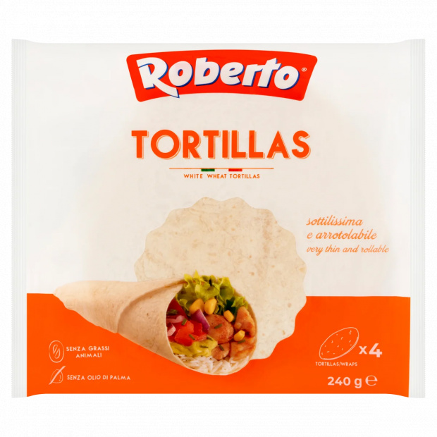 Roberto Tortillas kenyér napraforgóolajjal 4 db 240 g