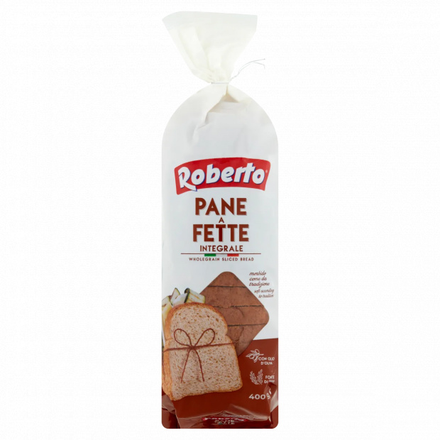 Roberto teljes kiőrlésű kenyér olívaolajjal 400 g