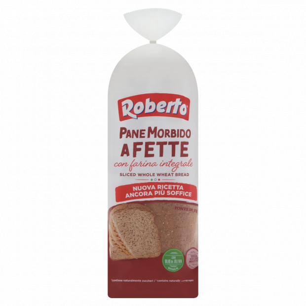 Roberto kenyér teljes kiőrlésű búzaliszttel és olívaolajjal 400 g