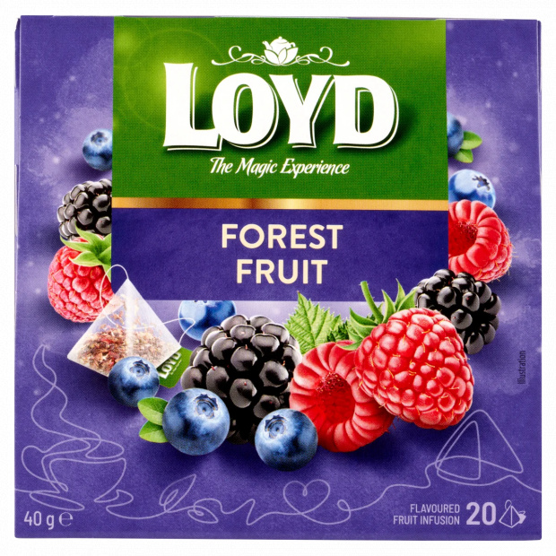 Loyd erdei gyümölcs ízű filteres tea 20 filter 40 g