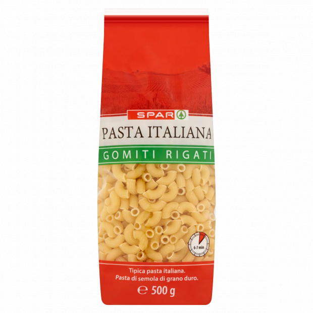 SPAR Gomiti Rigati durumbúzadarából készült száraztészta 500 g
