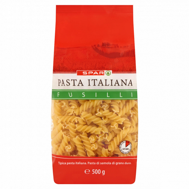 SPAR Fusilli durumbúzadarából készült száraztészta 500 g SPAR Fusilli durumbúzadarából készült száraztészta 500 g